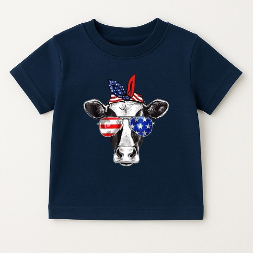 Camiseta De Algodão Infantil/Juvenil Estampada Country Agro Vaquejada Camiseta Personagem Premium Promoção