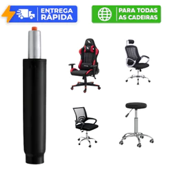 Pistão Gás Coluna Universal Cadeira Reforçada Classe 3 150kg Cadeira Gamer Giratória Escritório