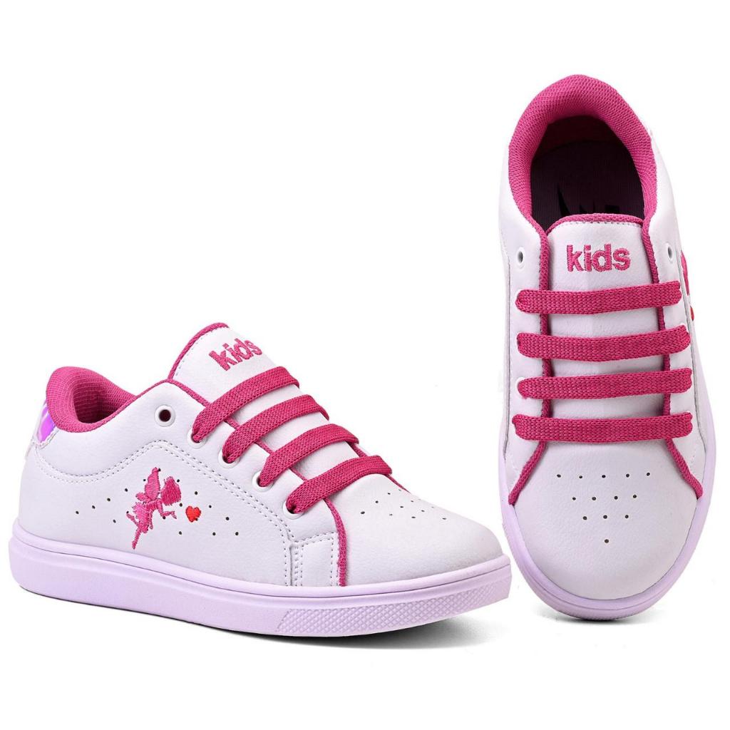 Tênis Infantil Menina 3F Casual Escolar Fadinha Confortável Leve Macio Princesa Moda Princesa Kids em Oferta na Shopee