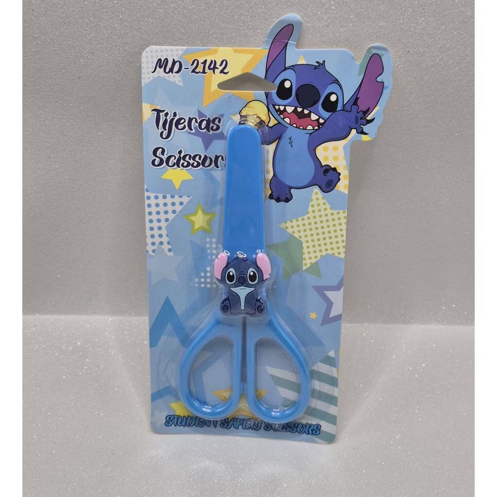 Tesoura de Silicone Disney Stitch – 1 Peça 🎨 Papelaria Fofa | Segurança Infantil | Lilo & Stitch Oficial