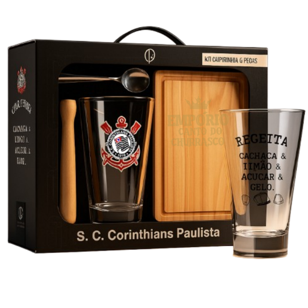 Kit Caipirinha Corinthians Conjunto Batida Bebidas Oficial em Oferta na Shopee