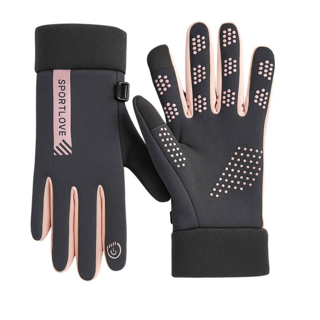 Luva Motociclista Feminina azul e rosa Touch Screen em Oferta na Shopee