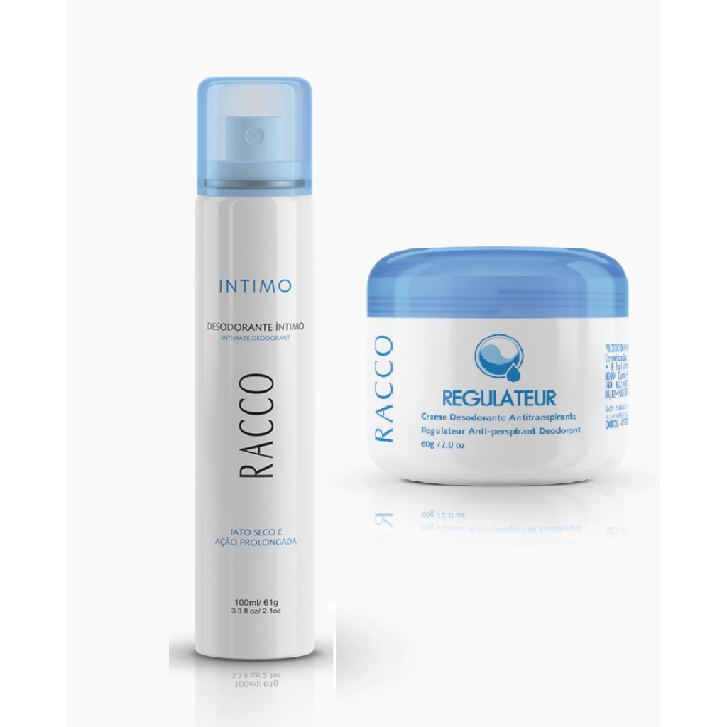 Kit Desodorante Íntimo + Desodorante Antitranspirante Regulateur - Racco