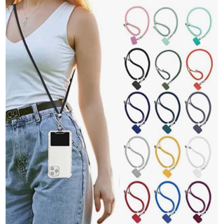 Cordão De Pescoço  para celular Ajustável com suporte transparente em Oferta na Shopee