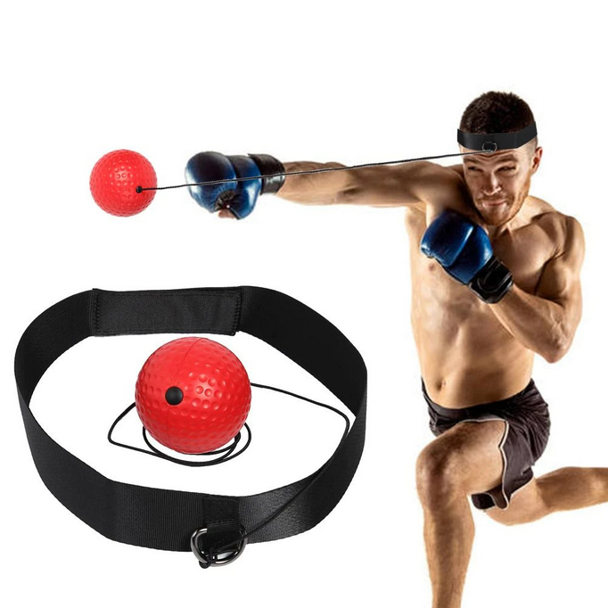 Bola De Treino Reflexo Luta Boxe Com Faixa de Cabeça Reações de Velocidade Habilidade e Coordenação