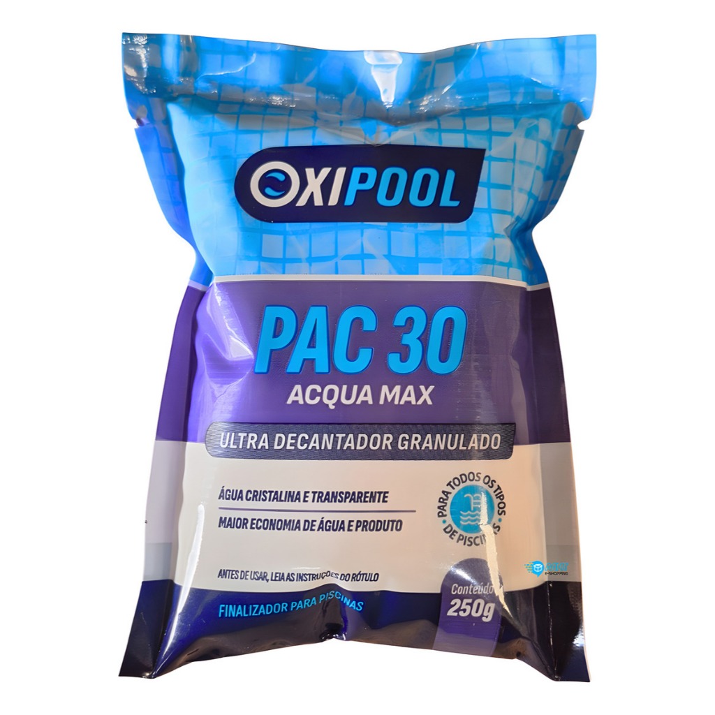 Pac 30 Para Decantação E Tratamento De Piscinas Oxipool 250G em Oferta na Shopee