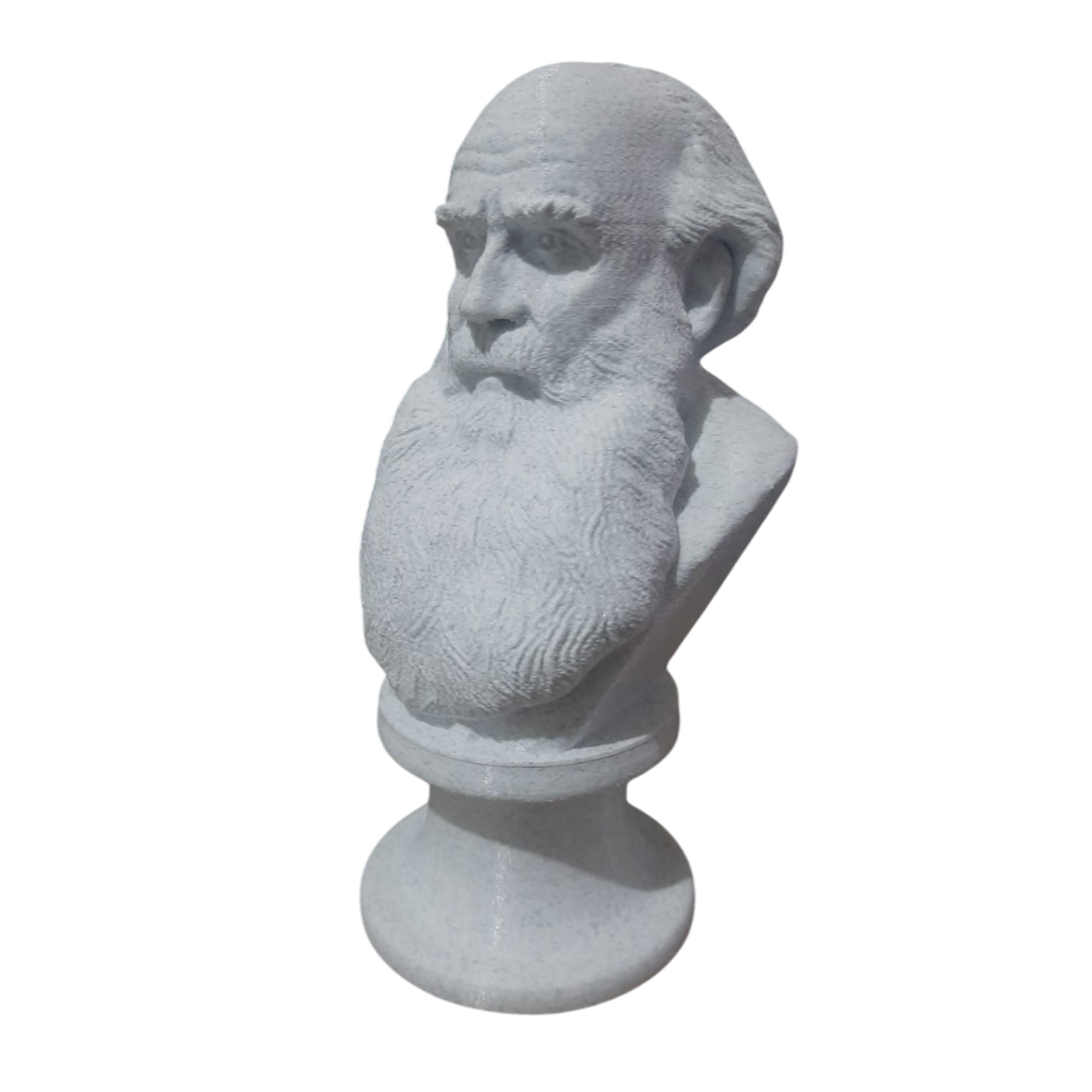 Escultura Busto Liev Tolstoi - Escritor Russo - Impressão 3D