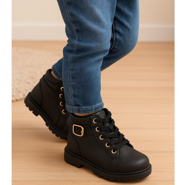Bota Coturno Infantil Sola Tratorada Menina Maravilhosa Premium Preto ou OFF White do 24 ao 33 em Oferta na Shopee
