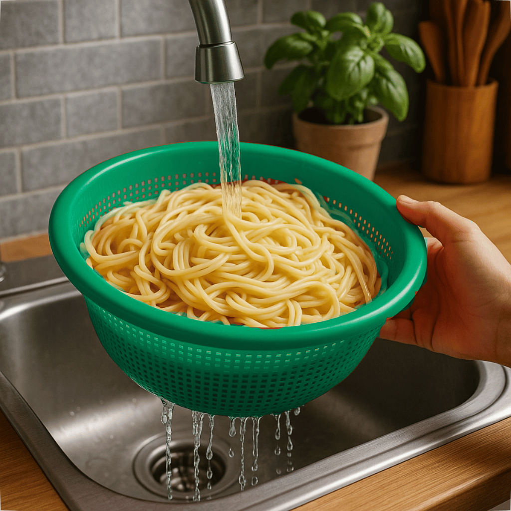 Escorredor Cesto Plastico Multiuso para Cozinha Lava Tudo Resistente Cor Tiffany