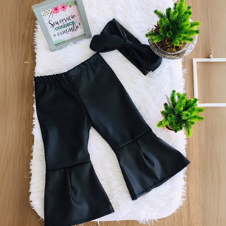 Calça Flare Saruel de Bebê Menina em Cirrê com Faixinha leguing Roupa Moda Bebê Menina Roupinha em Oferta na Shopee