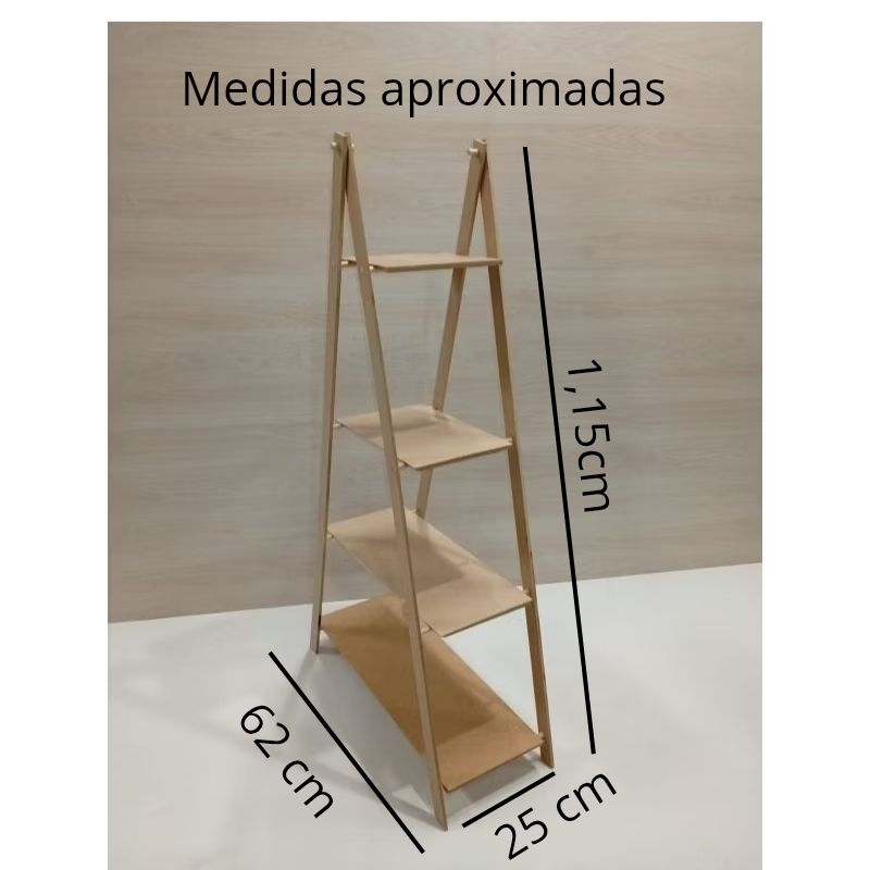 escada MDF para decoração de festas escadinha para lembrancinhas de aniversário em Oferta na Shopee