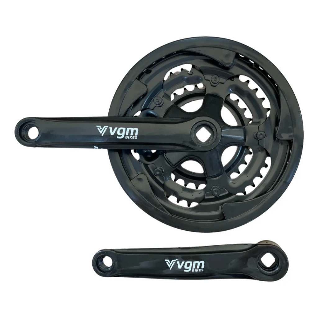 Pe De Vela Bicicleta Mtb Bike Triplo Index Vgm 21v 24v 28/38/48 Pedivela