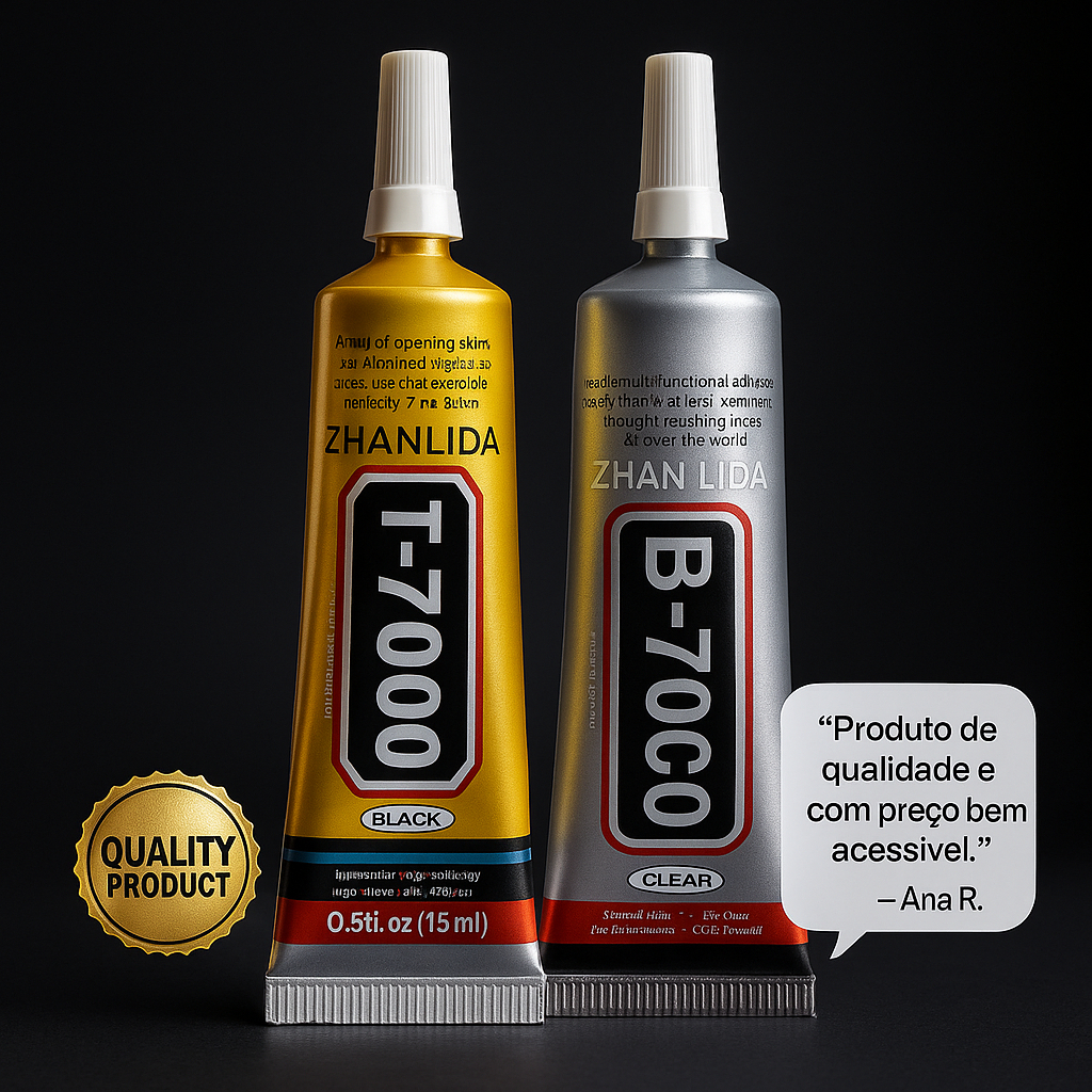 Kit 2un Cola Multiuso Manutenção Reparo Celular Zhanlida 15ml T7000 B7000 Original em Oferta na Shopee