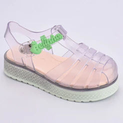 Sandália Infantil Menina Kidy Belinha Gloss Glitter Marine Antiderrapante Aranha Confortável