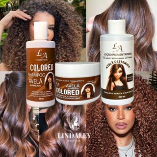 Combo Tonalizante Avelã Acobreado Morena Iluminada Tons Caramelos Marrom Intenso em Oferta na Shopee