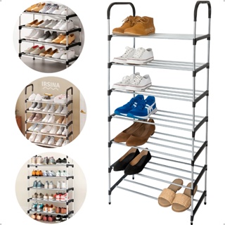 Sapateira Vertical Multiuso 7 Prateleiras para Sapatos Calçados Desmontável Aço Inox em Oferta na Shopee