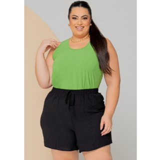 Short Duna Feminino Plus Size G1 e G2 Moda maior extra várias cores confortável e leve em Oferta na Shopee