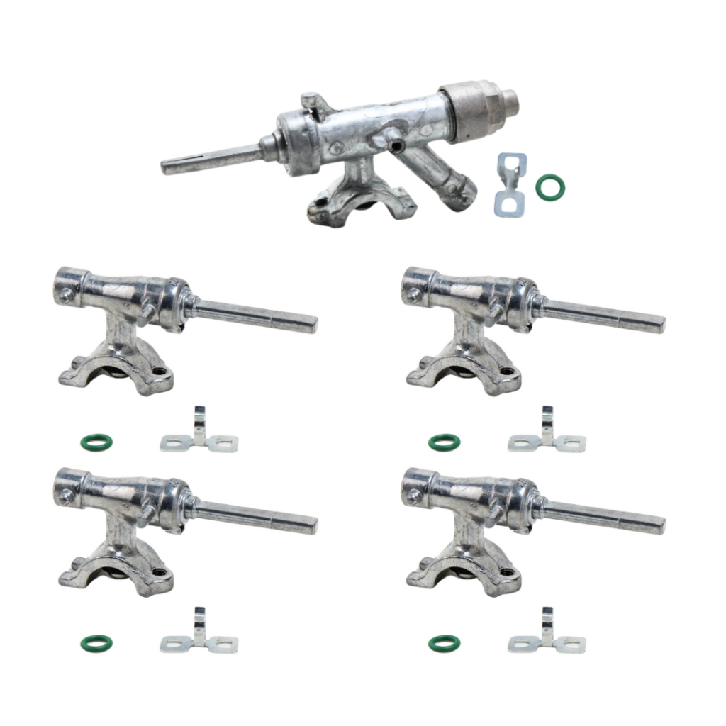 Kit Registro Ramal Completo Fogão Esmaltec Agata 5 Bocas
