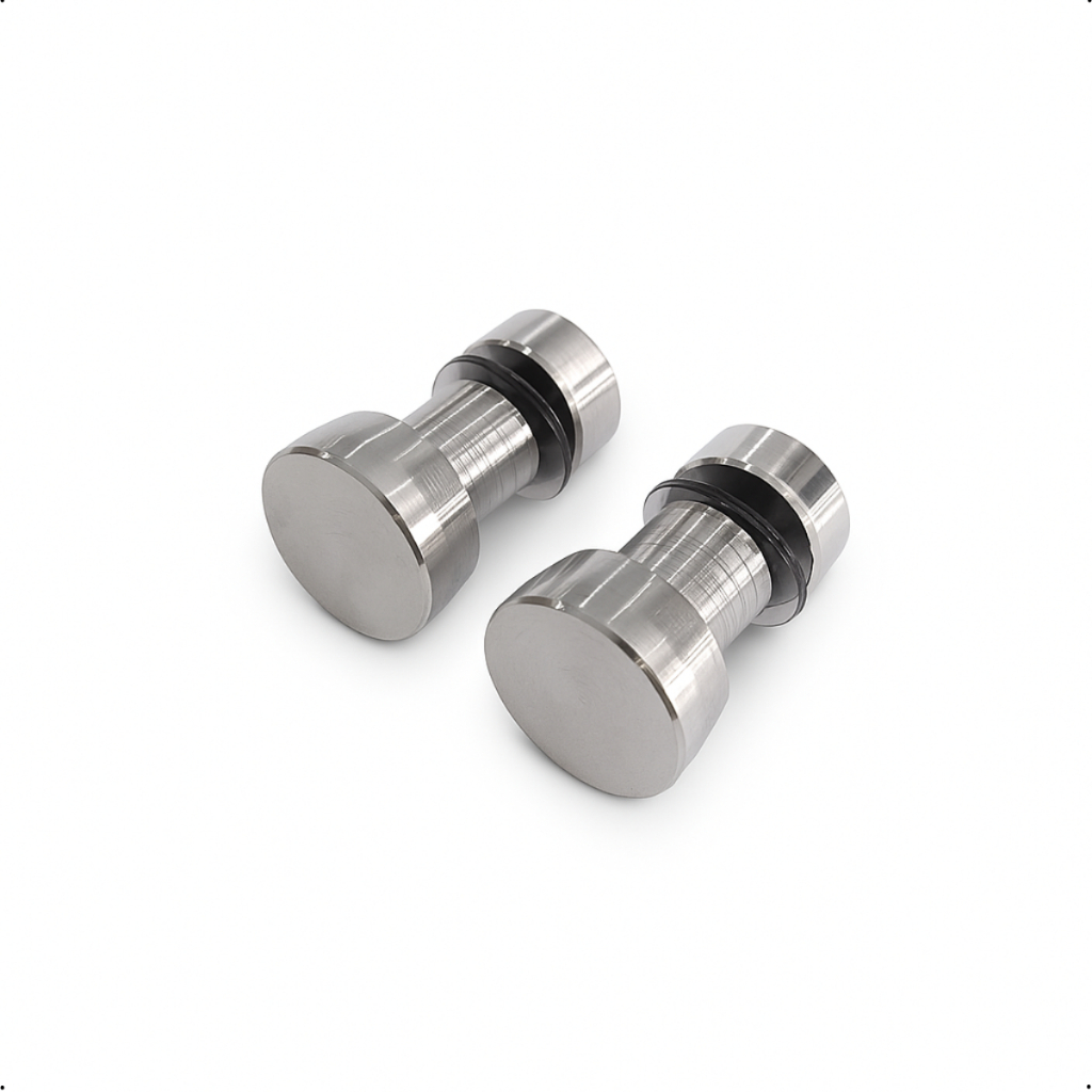 Kit com 02 Puxadores de Alumínio Para Janela Box E Porta De Vidro Blindex 1629 em Oferta na Shopee