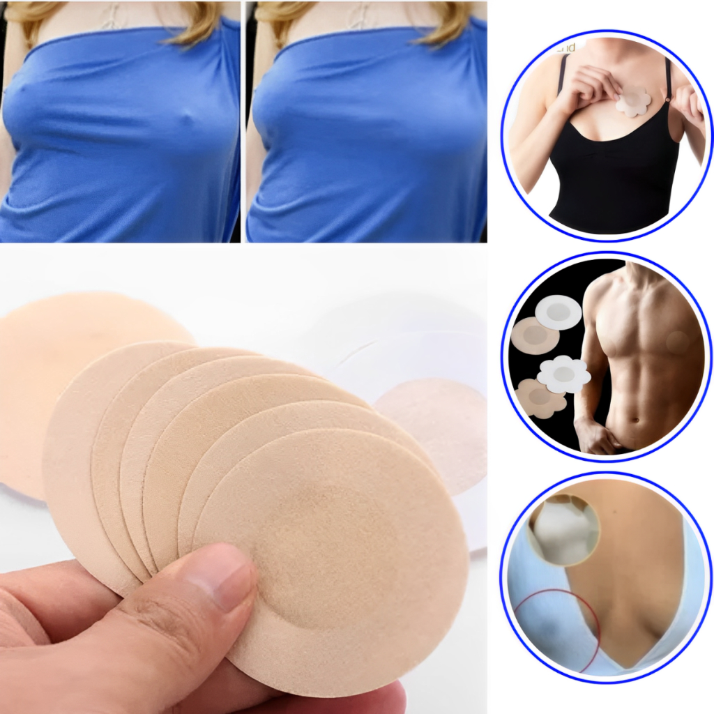Kit 100 Adesivo Protetor Mamilo Tapa Seio Tapa Peito Aureola