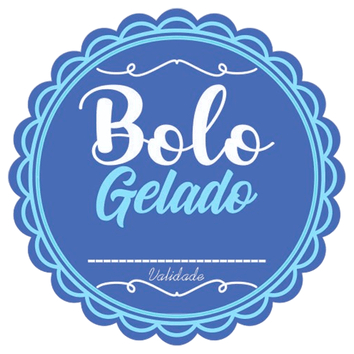 Kit  60-120-180-240-300 Etiquetas Adesivas Bolo Gelado em Oferta na Shopee