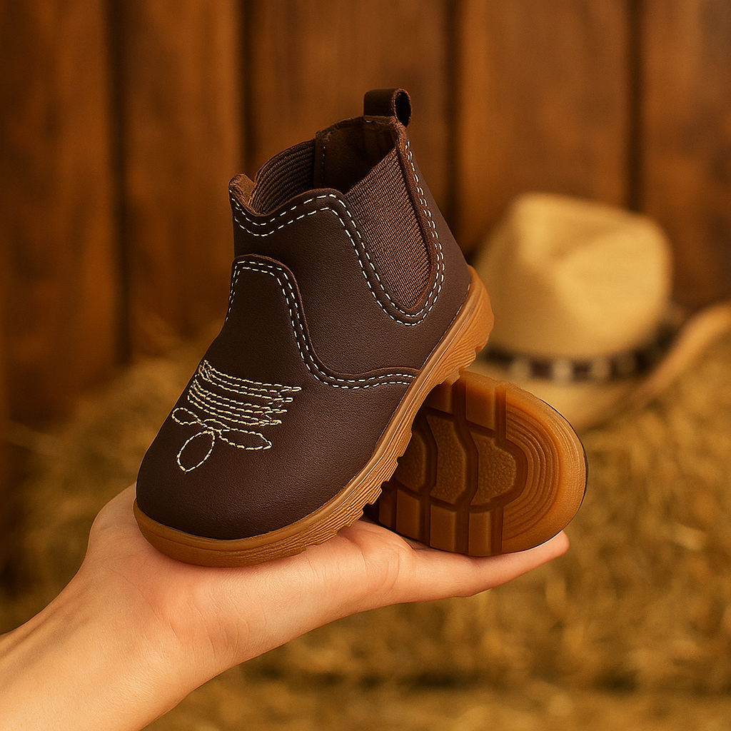 Bota Botina Jeca Jequinha Bordada Infantil 20 ao 27