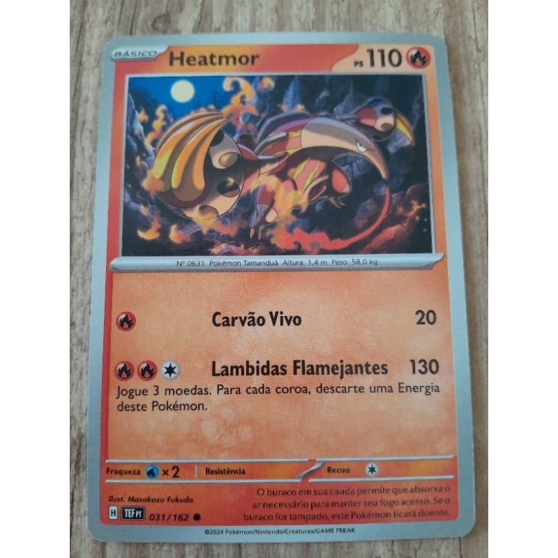 Carta Pokemon Heatmor Original SP