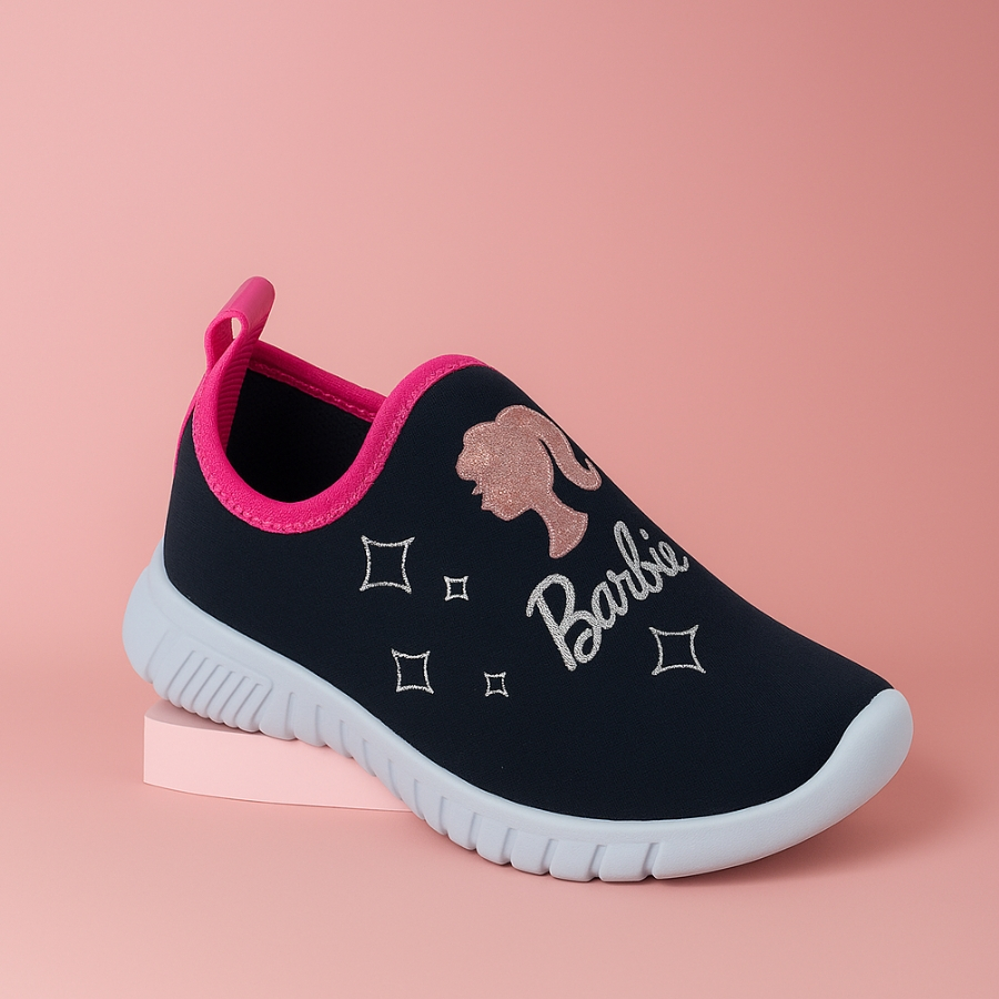 Tenis Meia Escolar Barbi Bi Preto Sapato Infantil Escolar Menina Sapato Chinelo Rasteira Papete Sandália em Oferta na Shopee