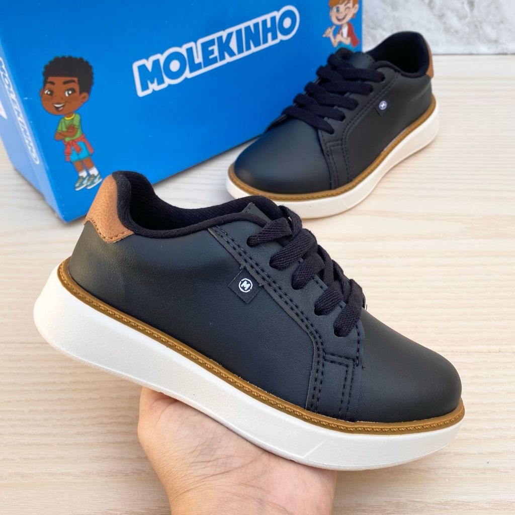 Tênis Sapato Infantil Molekinho Menino Casual Confortável Moda Estilo Lançamento em Oferta na Shopee