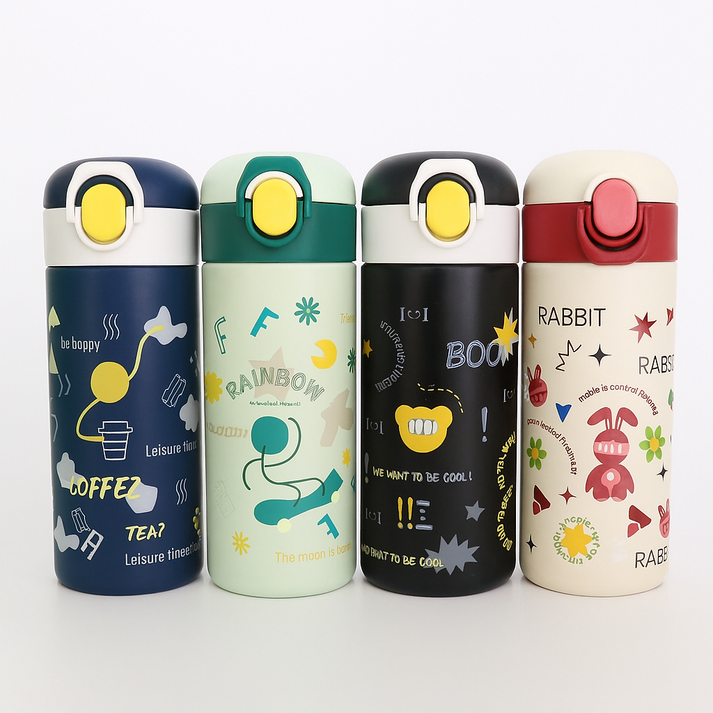 Garrafa Térmica TR-013 480ml Infantil Inox Com Tampa Antivazamento em Oferta na Shopee