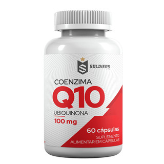 Coenzima Q10 60 Cápsulas 100mg Soldiers Nutrition Suplemento Esportivo Performance Saúde