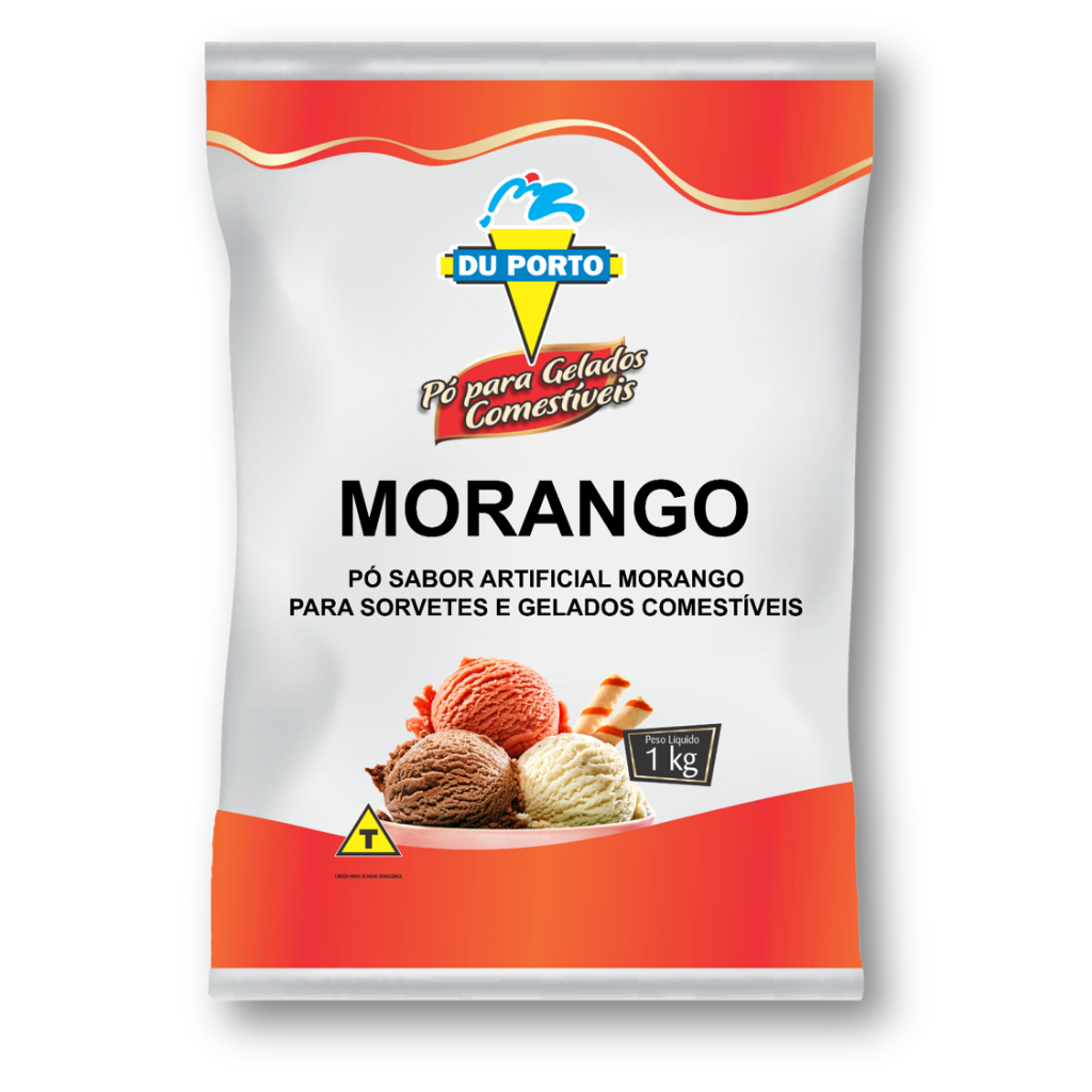 Pó Para Sorvete Morango Du Porto 1kg em Oferta na Shopee