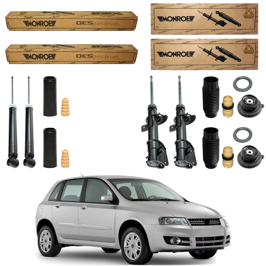 KIT 4 AMORTECEDOR STILO 2002 A 2010 ORIGINAL MONROE + KITS