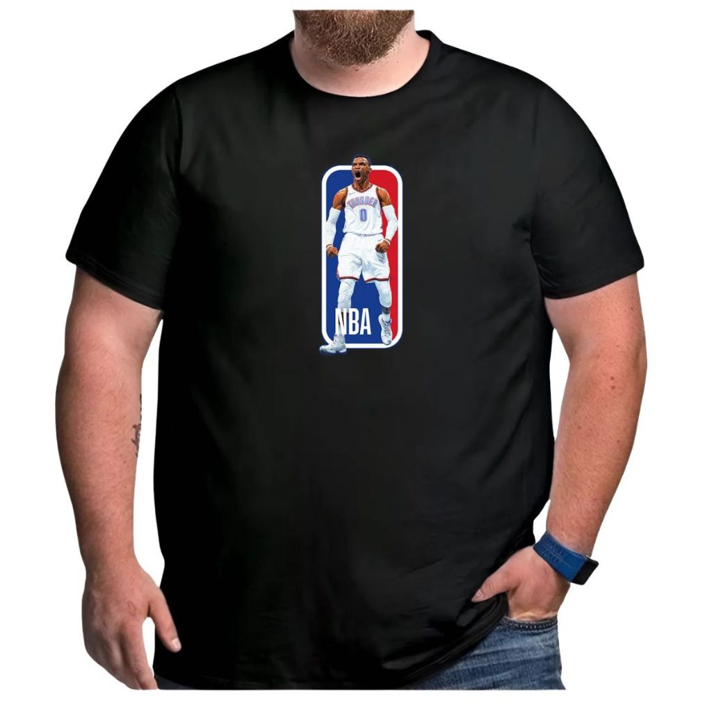 Camiseta Basquete Plus Size Russell Westbrook Oklahoma OKC