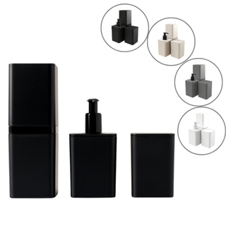 Kit Banheiro Lavabo Moderno Porta Escova Saboneteira Liquida Porta Algodão Cotonete 3 Peças em Oferta na Shopee