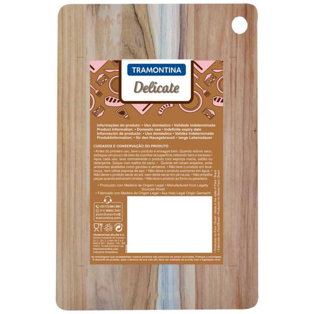 Tábua Tramontina Churrasco Para Corte Retangular Compacto 28x19cm em Oferta na Shopee