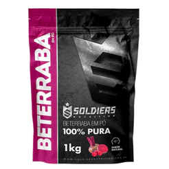 Beterraba Em Pó 1kg 100% Pura Soldiers Nutrition Suplemento Esportivo Pré Treino Performance Saúde