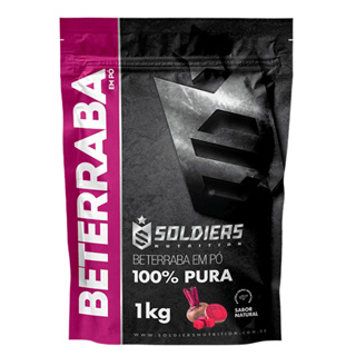 Beterraba Em Pó 1kg 100% Pura Soldiers Nutrition Suplemento Esportivo Pré Treino Performance Saúde em Oferta na Shopee