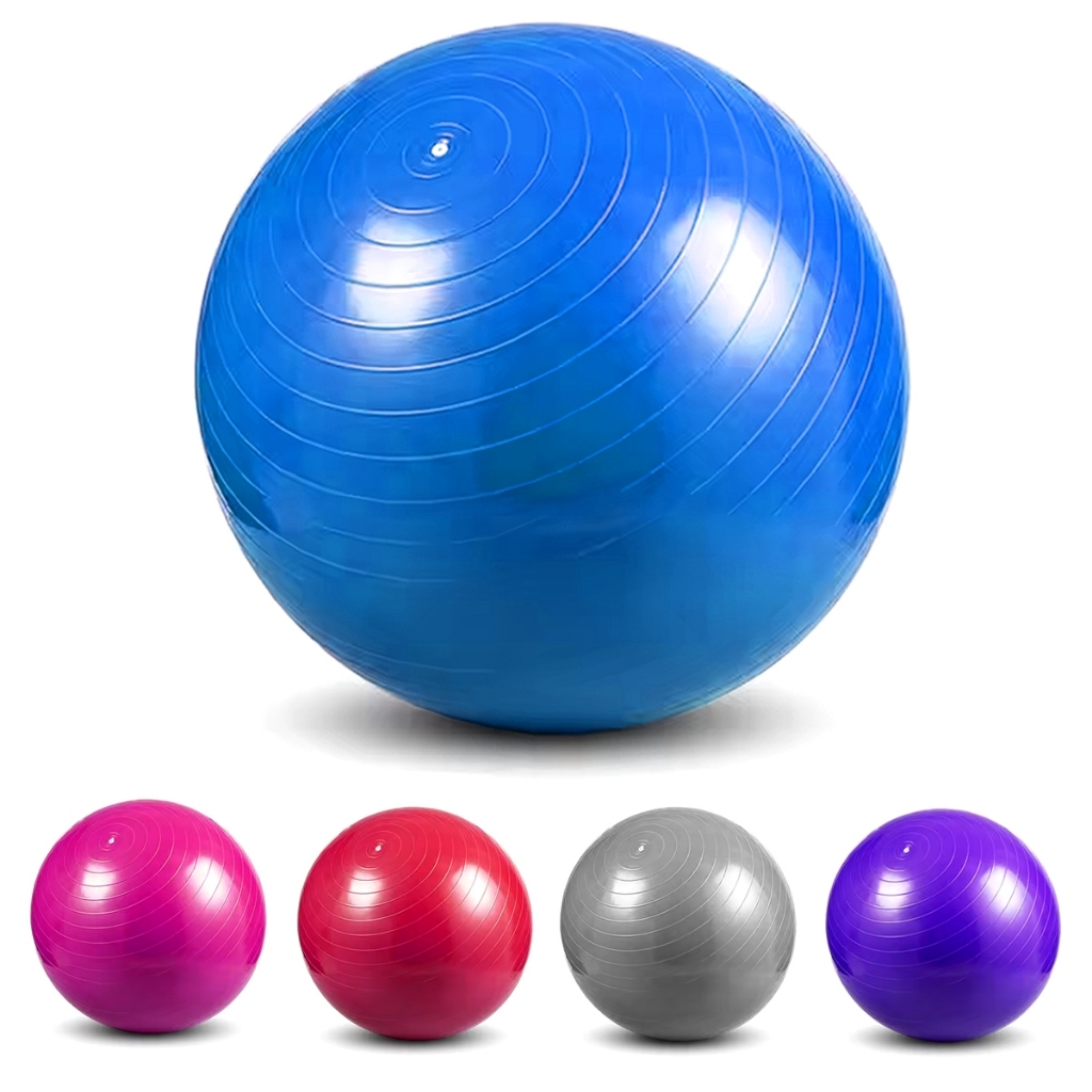 Bola de Pilates 65cm Yoga Abdominal Ginástica Fitness Sem Bomba