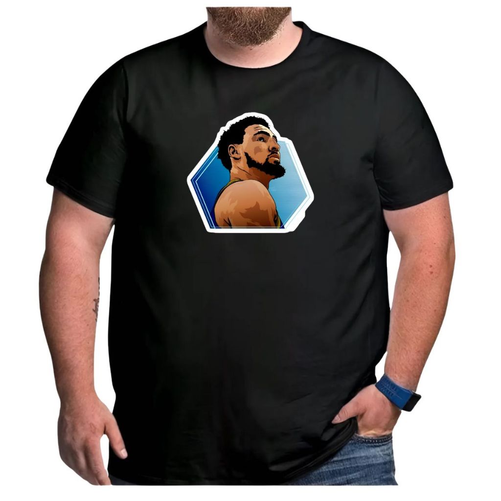 Camiseta Basquete Plus Size Klay Thompson Caricatura Dallas