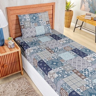 Jogo Lençol Solteiro Percal 400 Fios 2 Pçs Todo Estampado Macio e Toque Acetinado em Oferta na Shopee