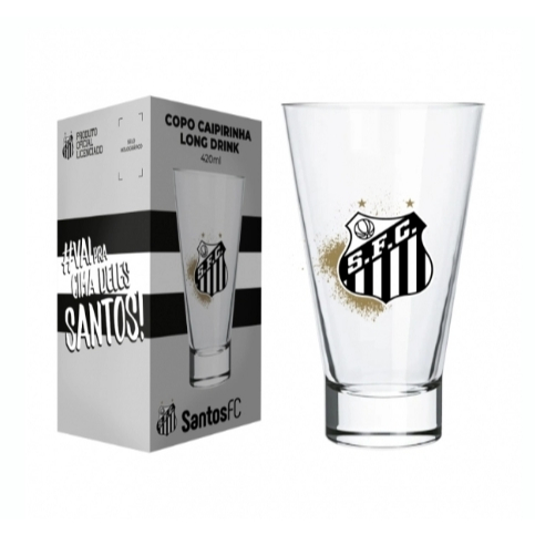Copo Allmix Caipirinha Santos Liso 420ml-Coleção Presente Barato