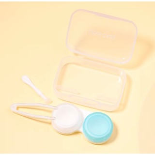 Estojo Basic para Lentes de Contato | Com Pinça e Aplicador – Design Minimalista em Oferta na Shopee