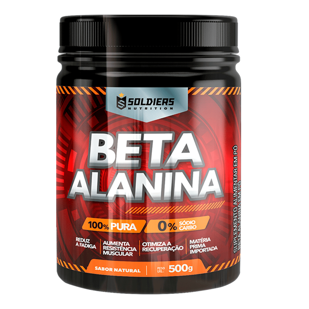 Beta Alanina 500g 100% Pura Importada Soldiers Nutrition Suplemento Esportivo Performance Saúde em Oferta na Shopee
