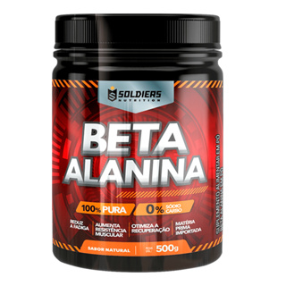 Beta Alanina 500g 100% Pura Importada Soldiers Nutrition Suplemento Esportivo Performance Saúde em Oferta na Shopee