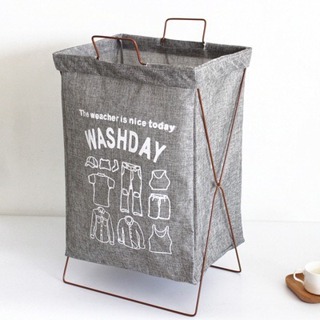48 litros Cesto Retangular Organizador Dobrável Multiuso Roupa Suja Brinquedo em Oferta na Shopee