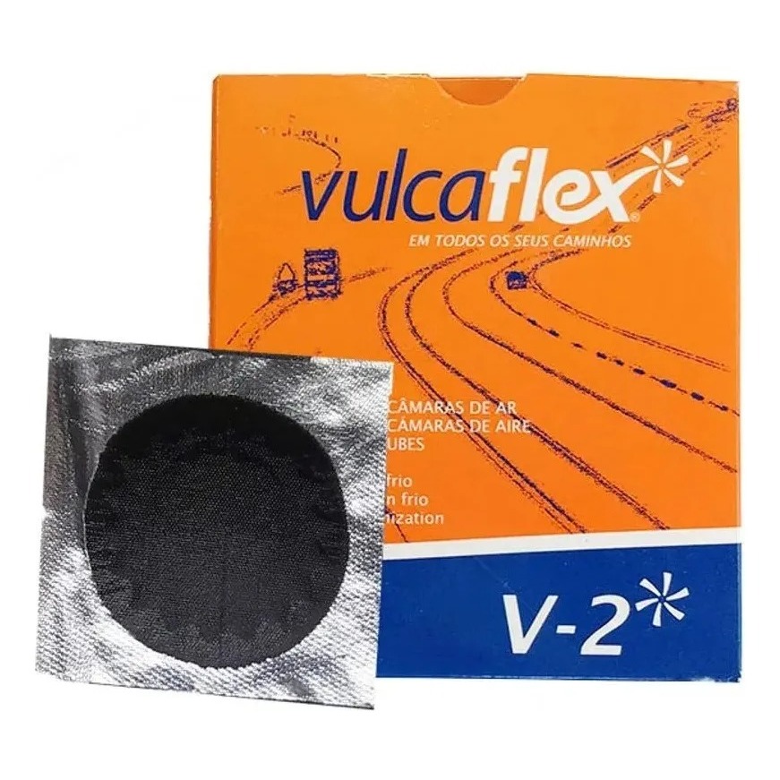 Remendo A Frio 50mm V2 - Caixa C/40 Pçs - Vulcaflex