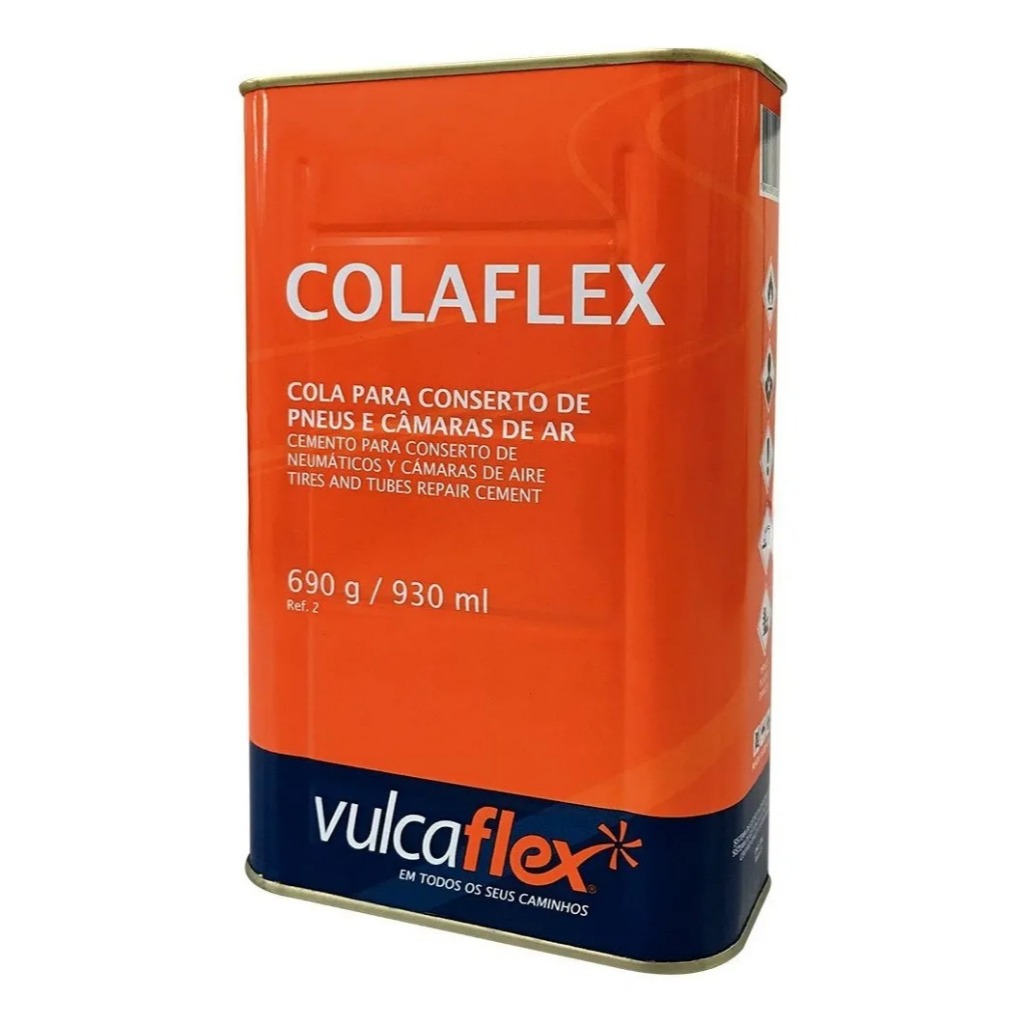 Cola Preta VulK Lata 900 Ml Para Reparo A Quente Vulcaflex