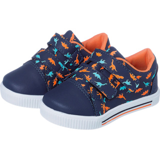 Tenis Infantil Menino Casual Dinossauro Marinho com Laranja Escolar Kidstep em Oferta na Shopee
