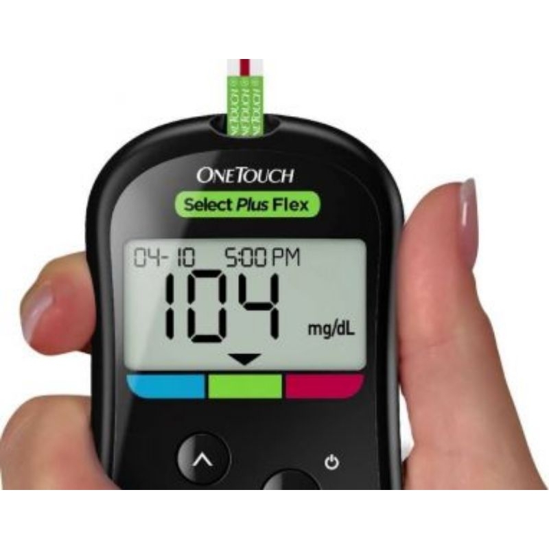 Aparelho Glicosímetro Medidor Glicemia Teste Dextro OneTouch Select Plus Flex - Sem Tiras Teste